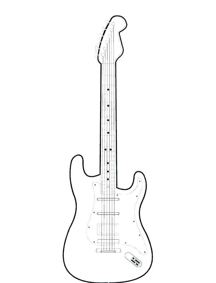 736x964 Electric Guitar Coloring Page Electric Guitar Coloring Pages