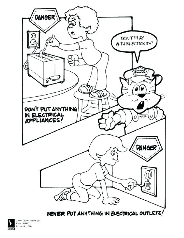 618x800 Water Conservation Coloring Pages Electricity Coloring Pages