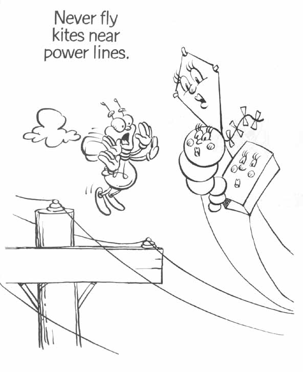 592x727 Electrical Safety Coloring Pages Electrical Safety And Your