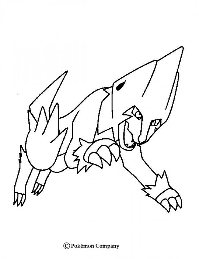 651x850 Pokemon Manectric Coloring Pages
