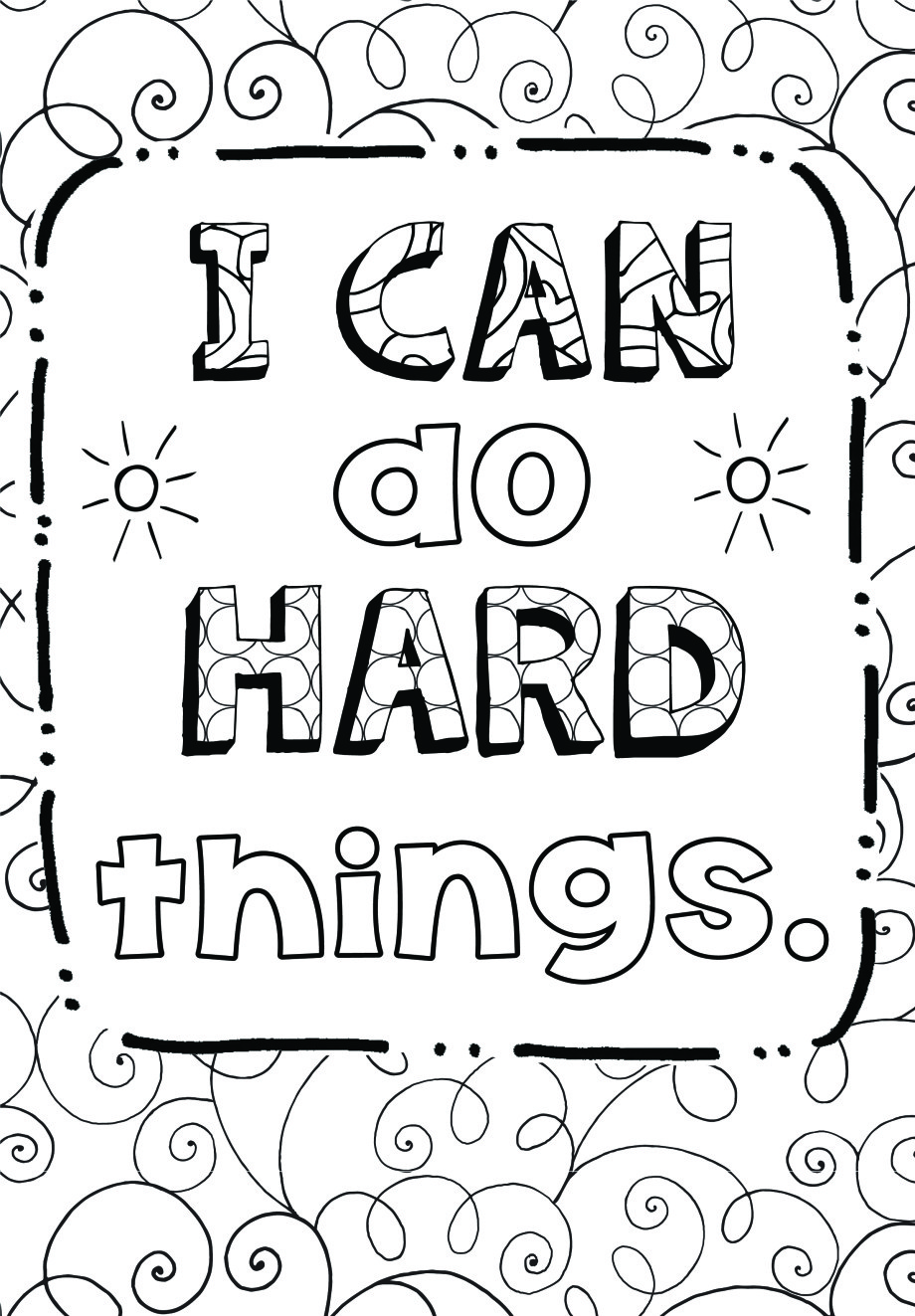 920x1323 Stylish Decoration Growth Mindset Coloring Pages Free Page Art Is