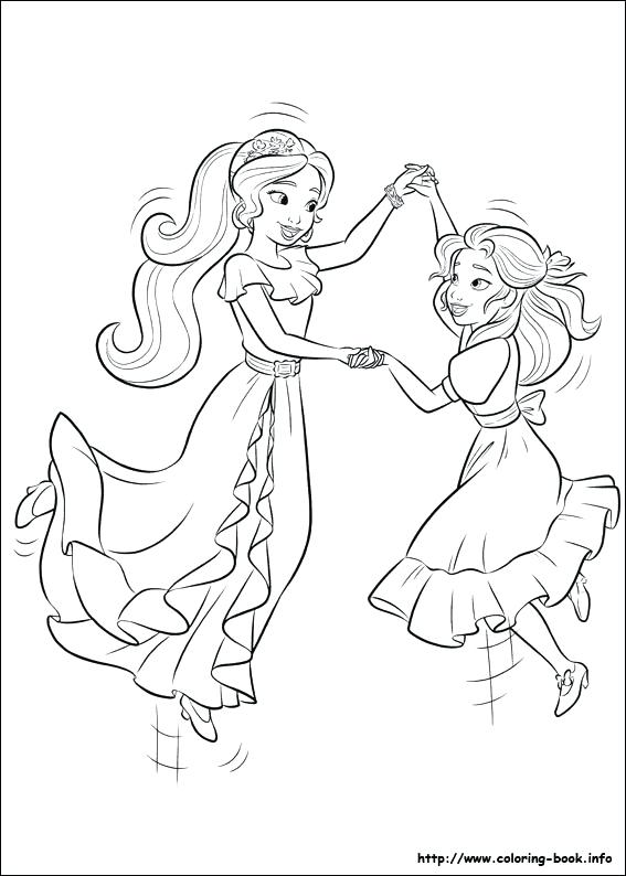 567x794 Elena Princess Of Avalor Coloring Pages Icontent