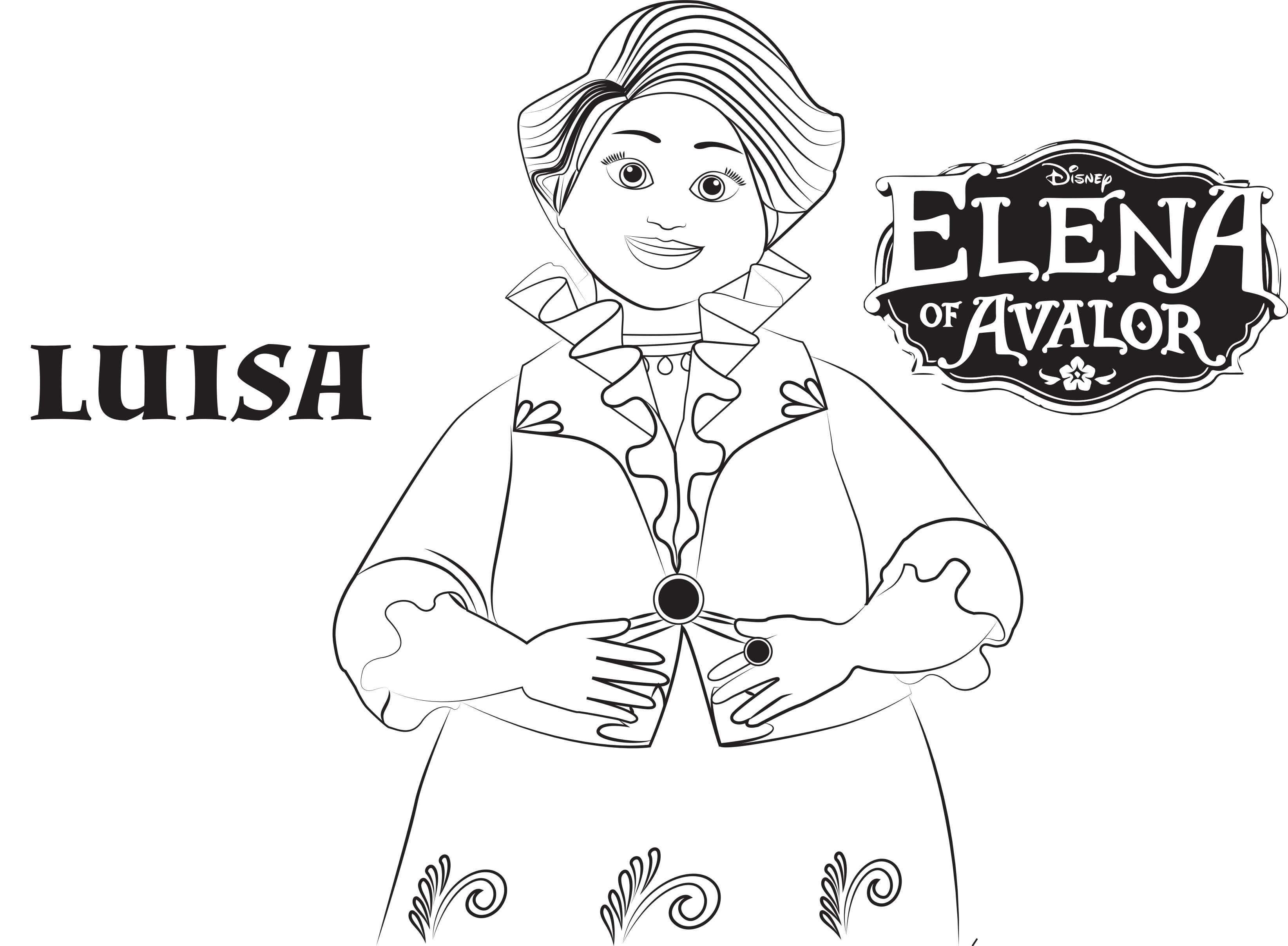 3287x2414 Disney's Elena Of Avalor Coloring Pages Sheet, Free Disney