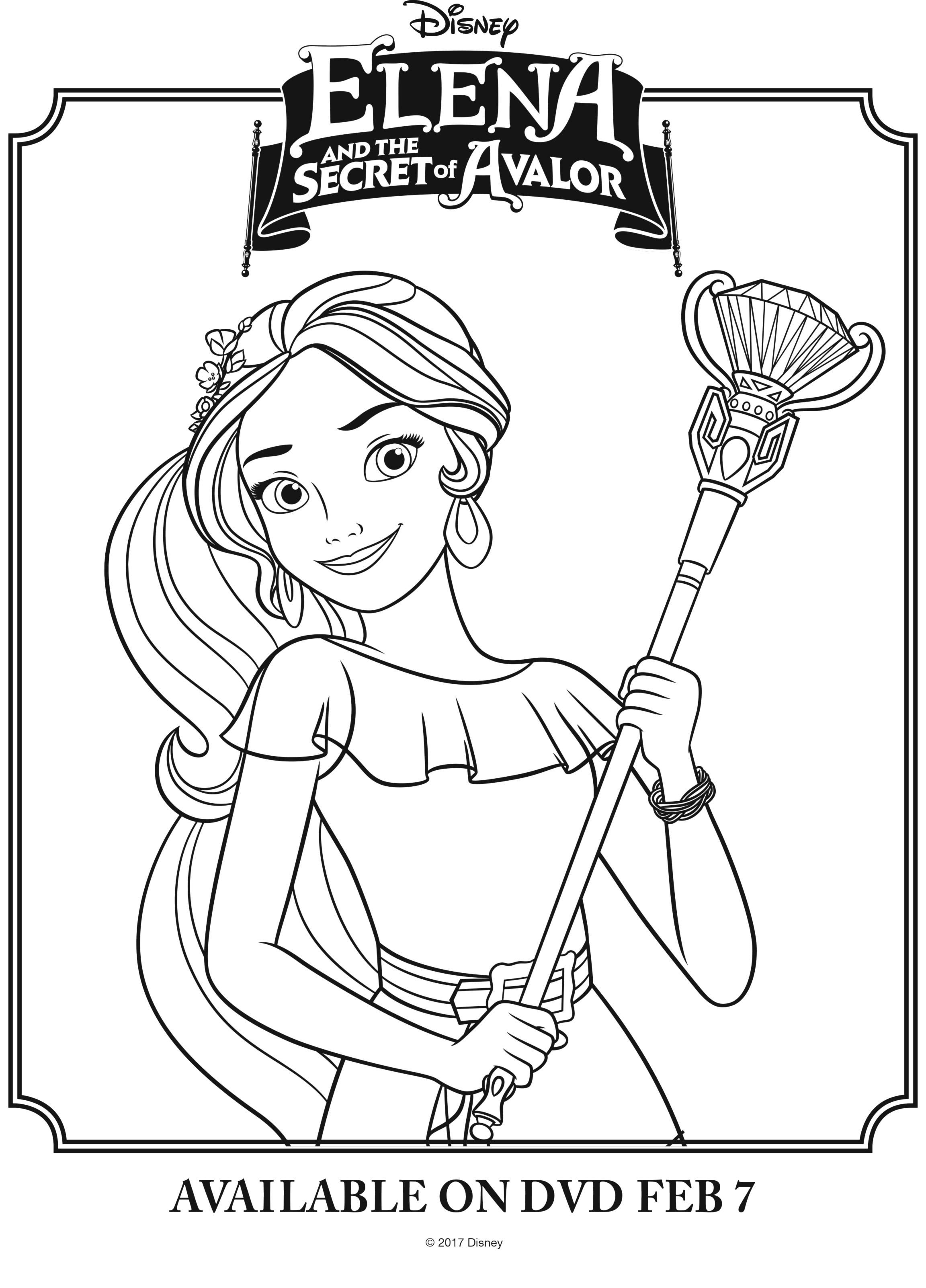 2304x3204 Disney Elena Of Avalor Free Printable Coloring Page ~free