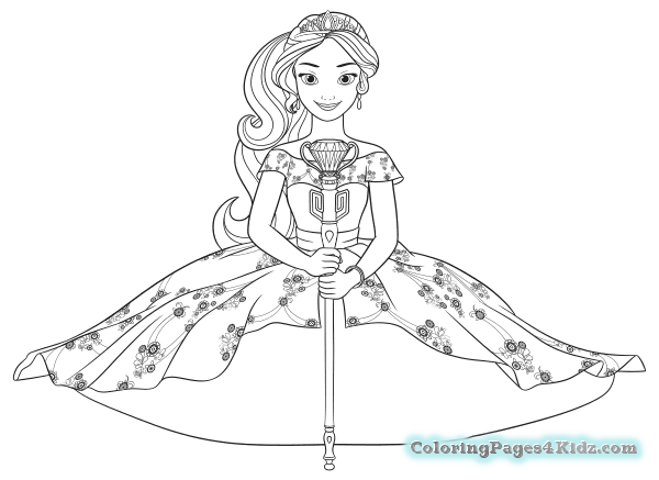 600x437 Elena Of Avalor Coloring Pages Coloring Pages For Kids