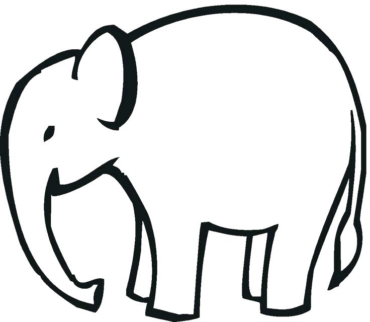 736x640 Elephant Coloring Book And Cartoon Elephant Coloring Pages Easy