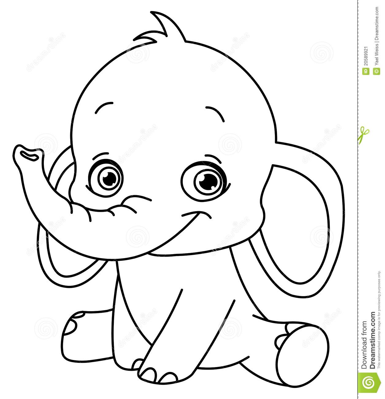 1255x1300 Baby Elephant Coloring Pages To Download And Print For Free