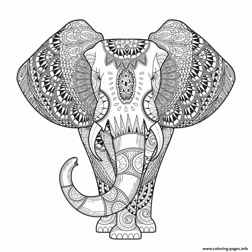 1000x1000 Get This Difficult Elephant Coloring Pages For Grown Ups 25g88jh