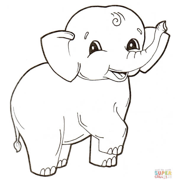 602x628 Elephants Coloring Pages