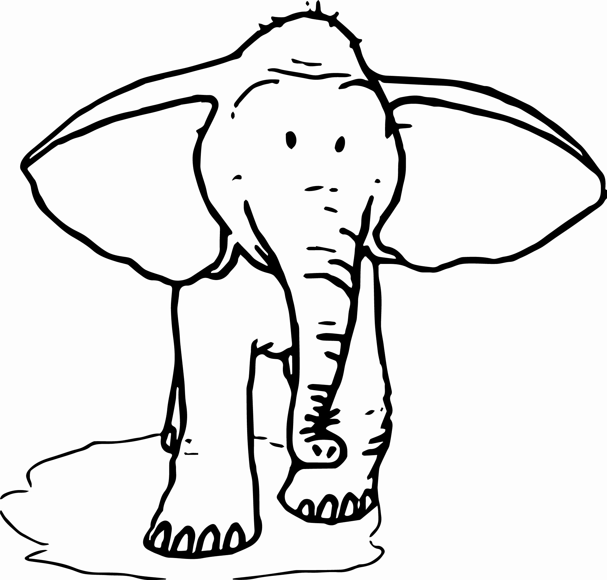 Elephant Ears Coloring Pages
