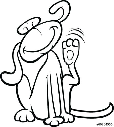 447x500 Ear Coloring Page Ear Coloring Page Dog Scratching Ear Coloring