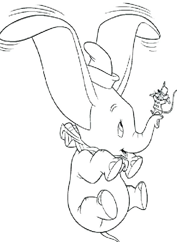 600x818 Dumbo Pictures To Color Dumbo Coloring Pages Dumbo The Elephant