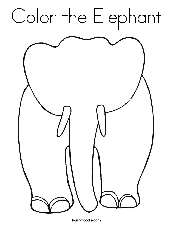 685x886 Best Color The Elephant Coloring Pages Free 2131 Printable