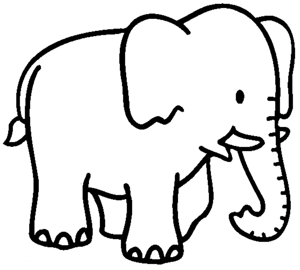 1000x900 Elephant Coloring Page Pages Bestappsforkids Com 4creative Co Free