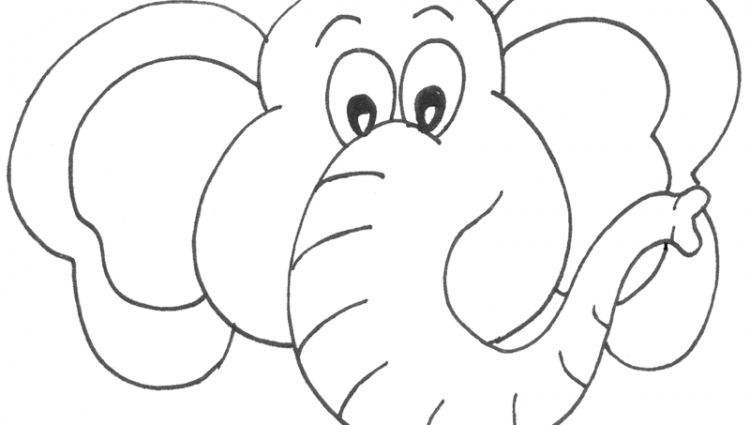 750x425 Elephant Head Coloring Page Elephant Head Coloring Page Best