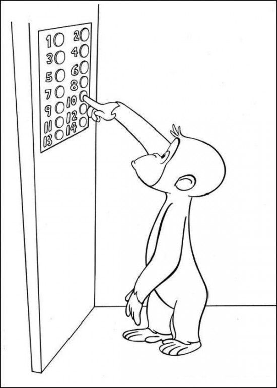 Elevator Coloring Page