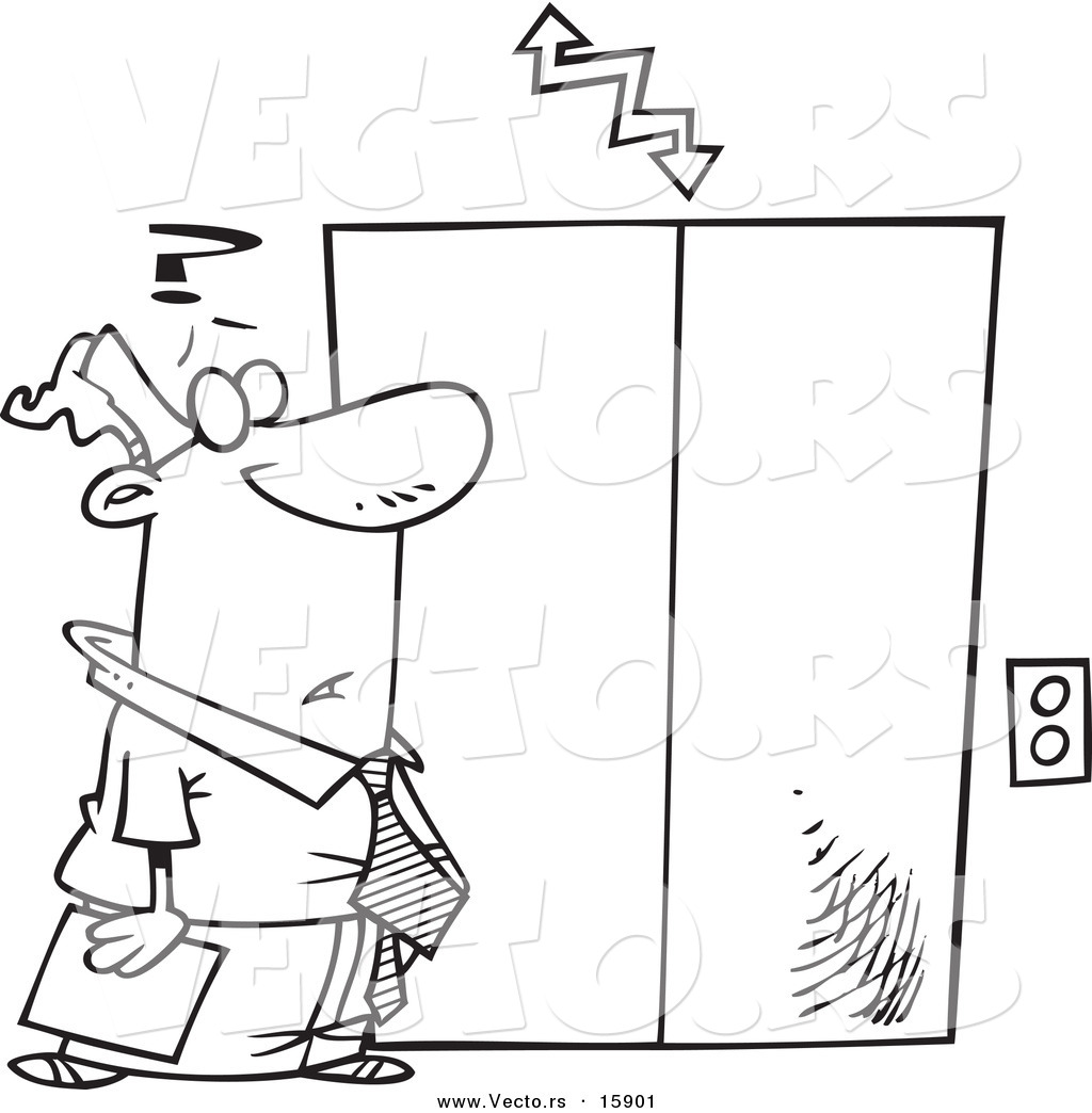 1024x1044 Elevator Coloring Page