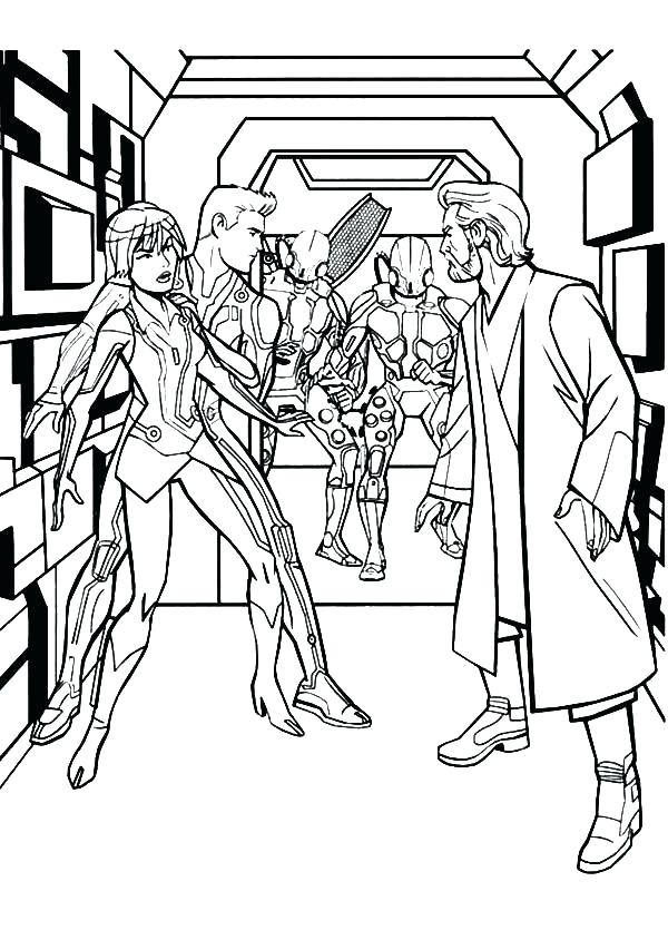 600x844 Tron Coloring Pages Tron Coloring Pages Tron Legacy Trapped