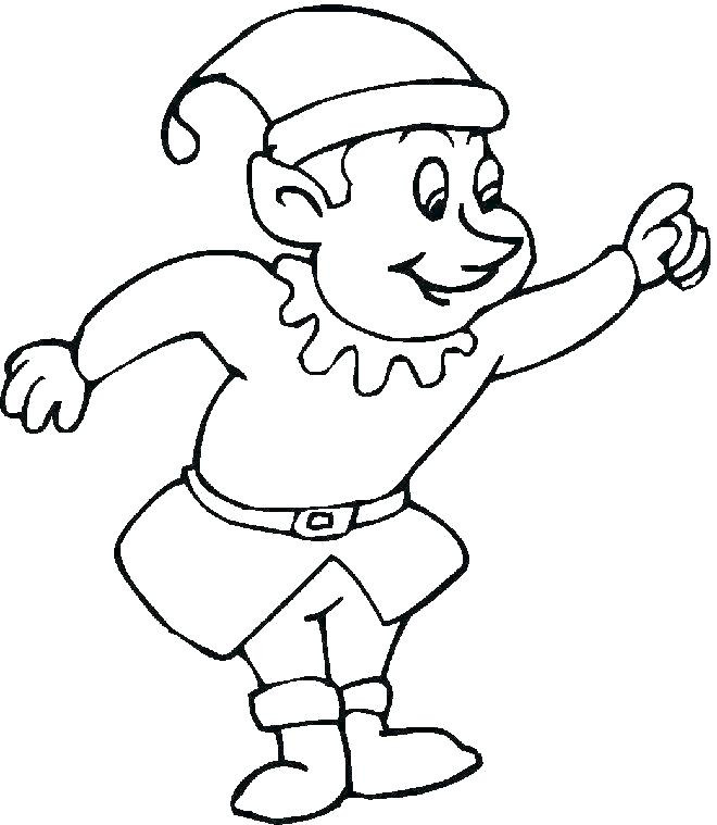 660x759 Elves Coloring Pages Elf Page Brilliant Sheets Wagashiya