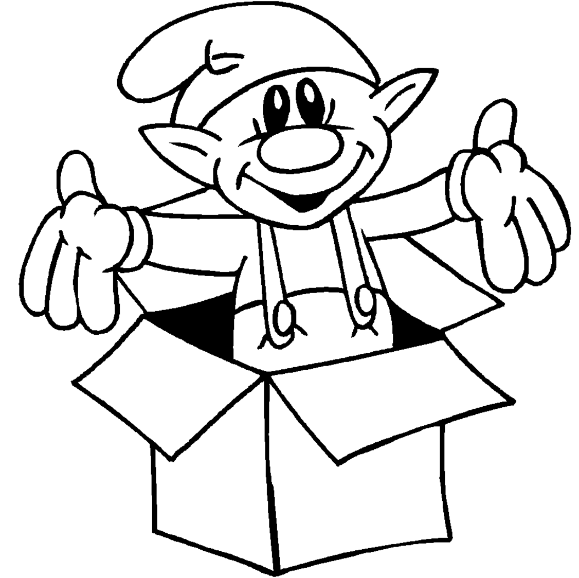 1126x1124 Elves Coloring Pages