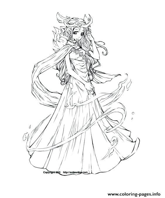 564x678 Coloring Pages Anime For Anime Elf Coloring Pages 54 Coloring