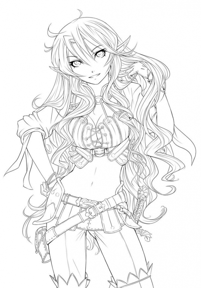 670x960 Get This Elf Coloring Pages For Adults Free Printable 77419 !