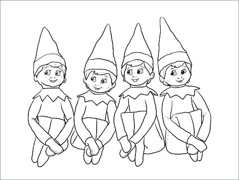 480x362 Coloring Pages To Print Girl Elf On The Shelf Coloring Design