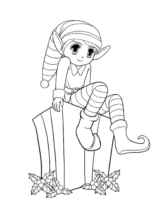 570x713 Cute Elf Coloring Pages Cute Elf Coloring Pages Cute Cow Coloring