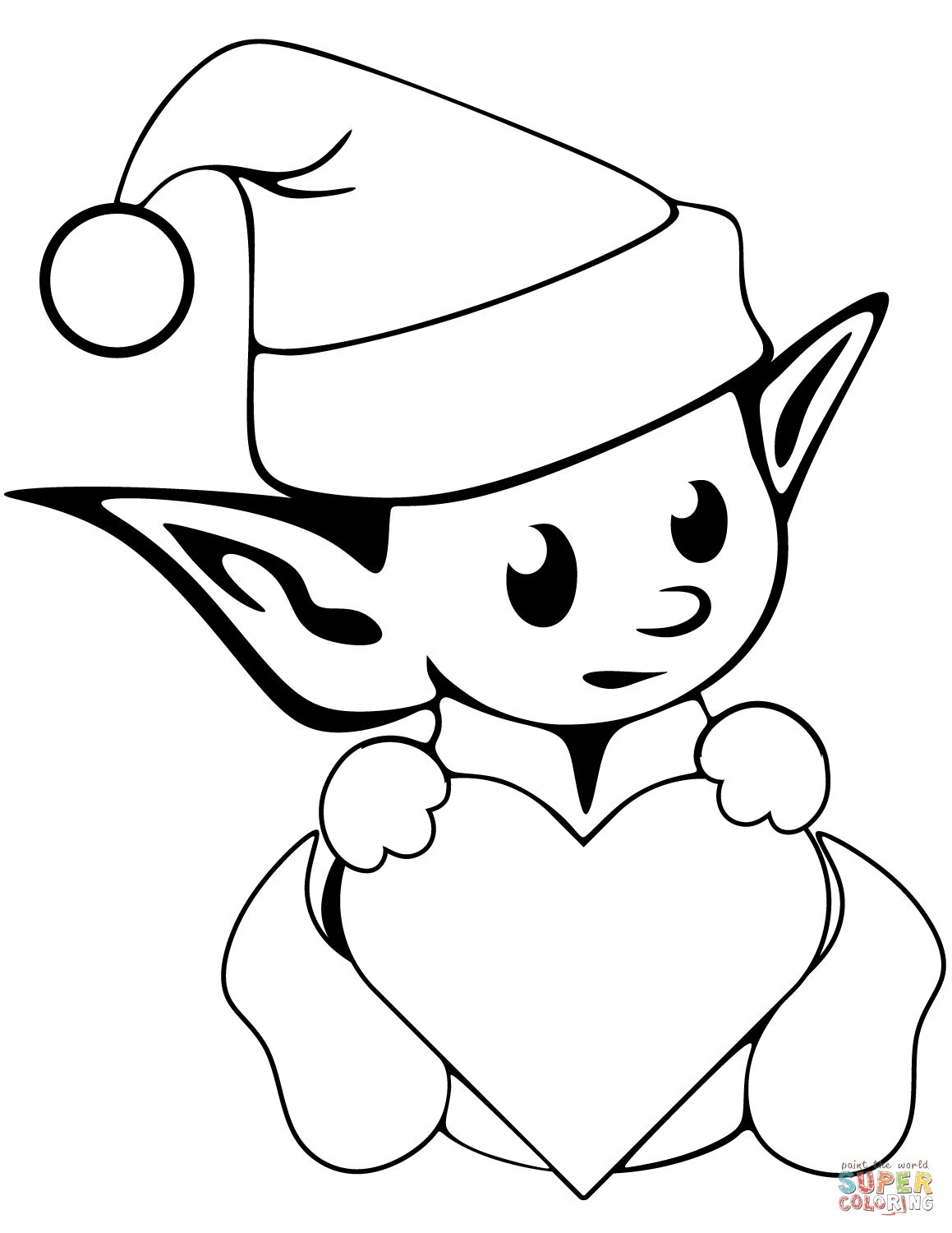 1159x1500 Shocking Ideas Free Printable Elf Coloring Pages Elves On