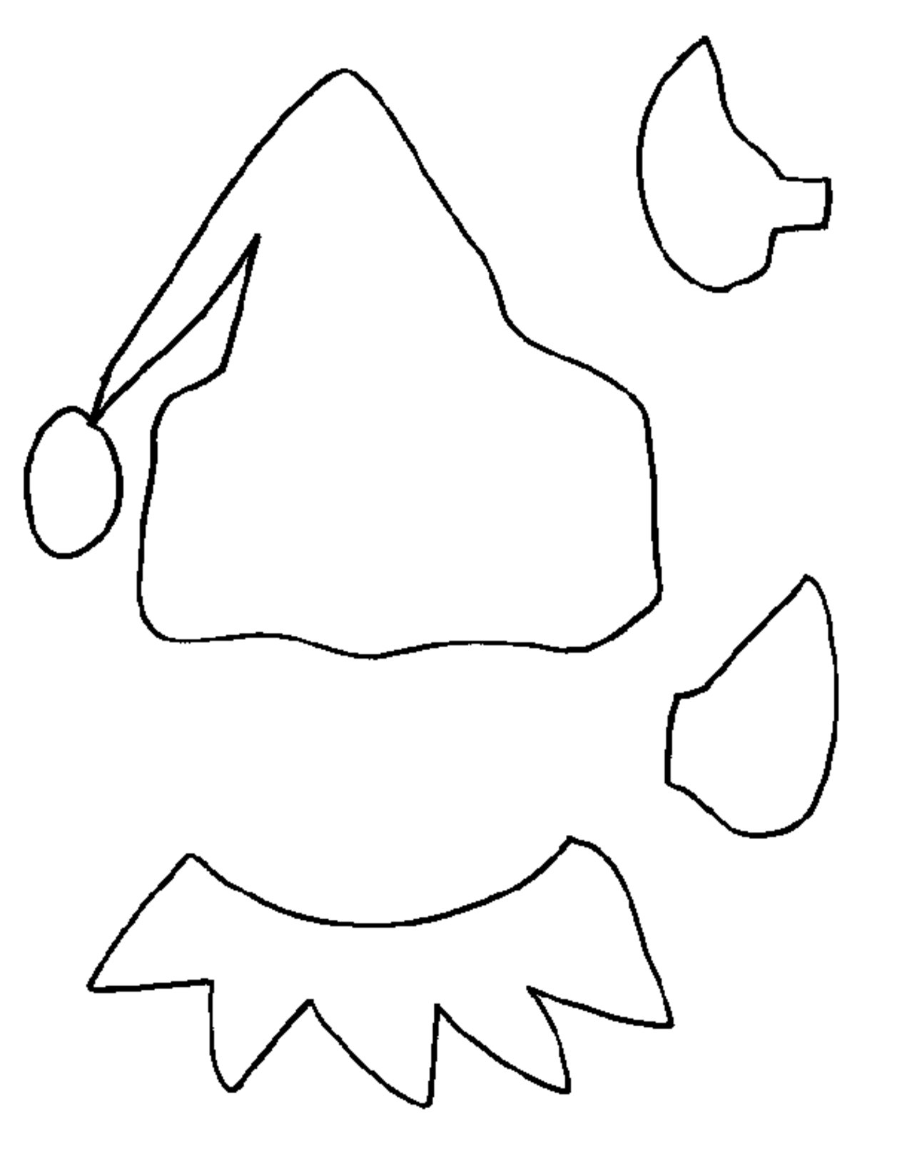 Elf Ears Coloring Page