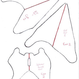 268x268 Elf Ear Template Coloring Page Brilliant Ears