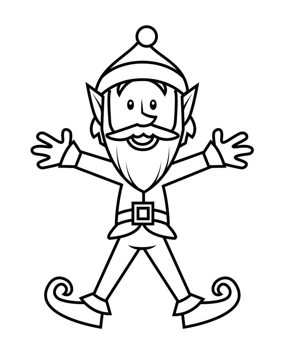 926x1126 Coloring Pages Free Off Elf Template Elf On The Shelf Welcome