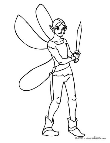 363x470 Elves Coloring Pages