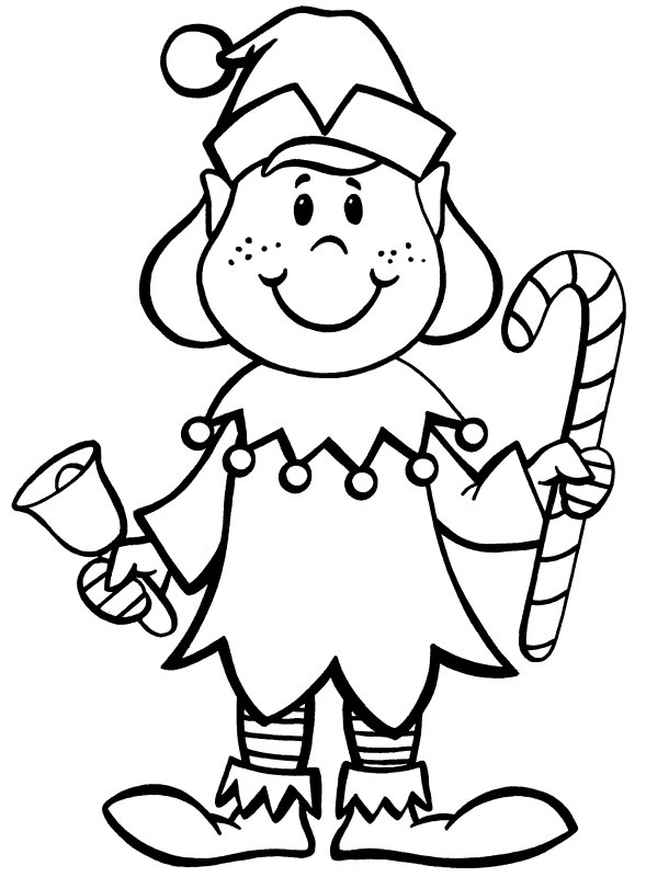 589x800 Elves Coloring Pages Elf Coloring Pages In Christmas Coloringstar