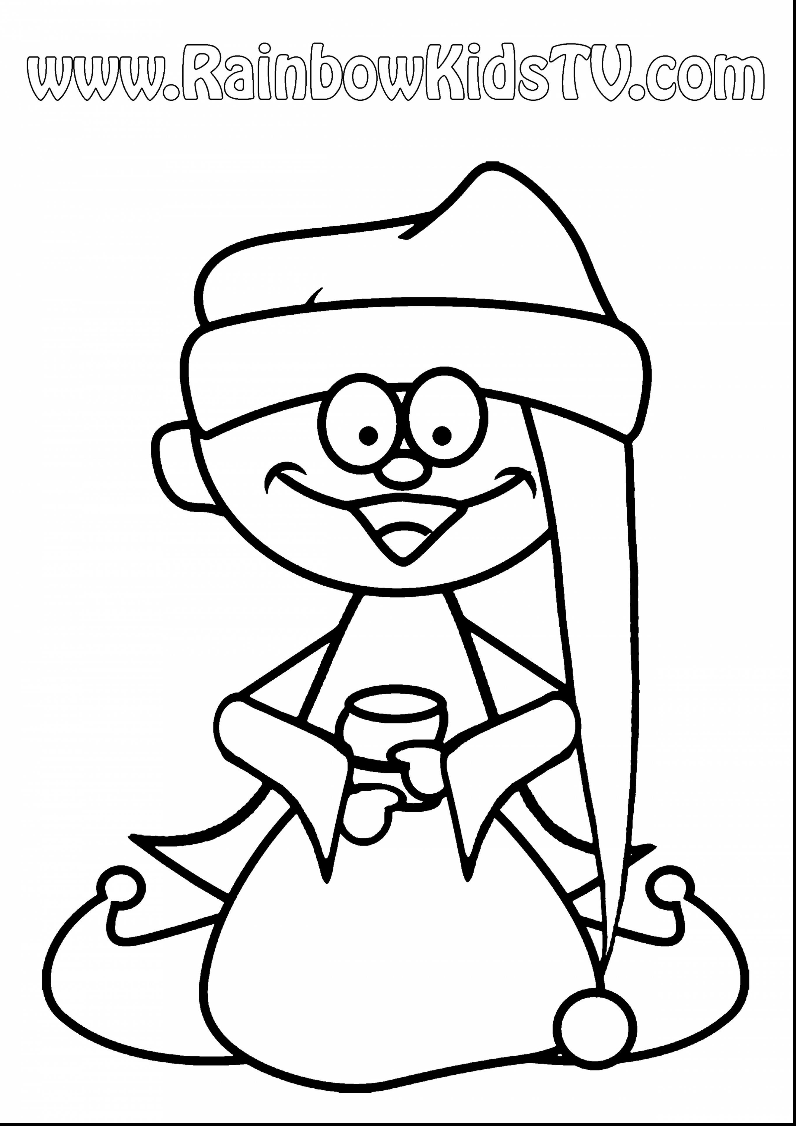Elf Hat Coloring Page