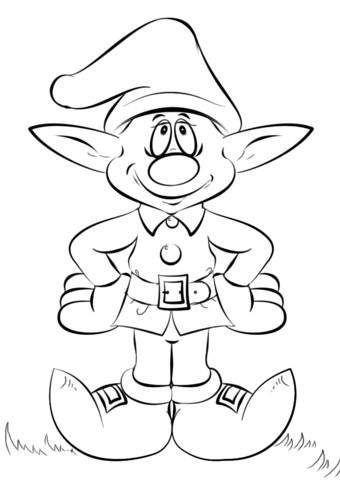 340x480 Elf Coloring Sheets Wagashiya