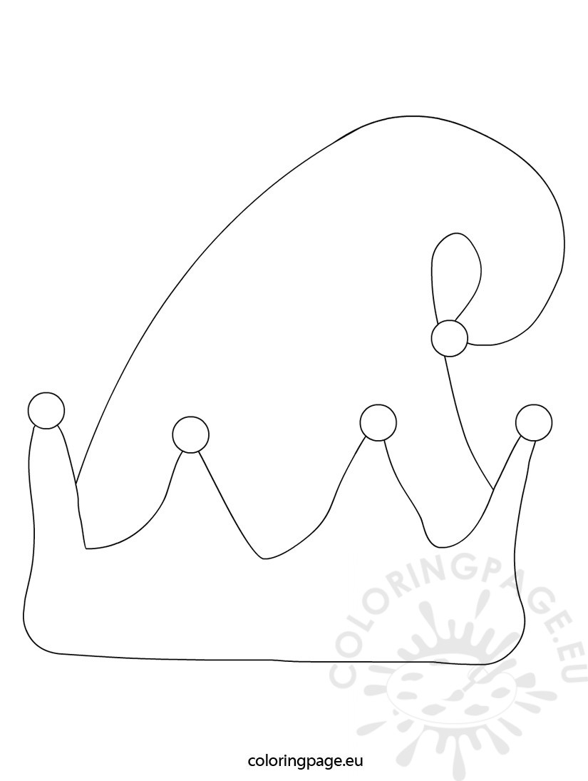 825x1095 Elf Hat Coloring Page