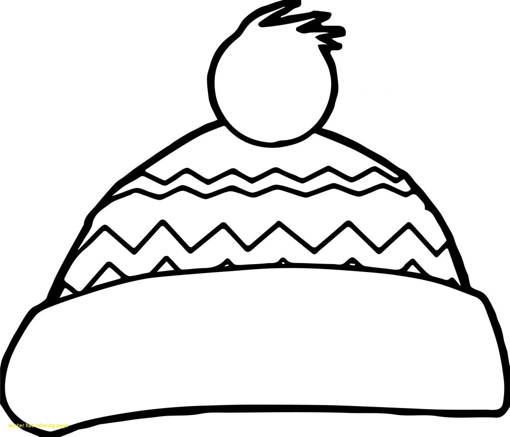 1024x877 Hat Coloring Page