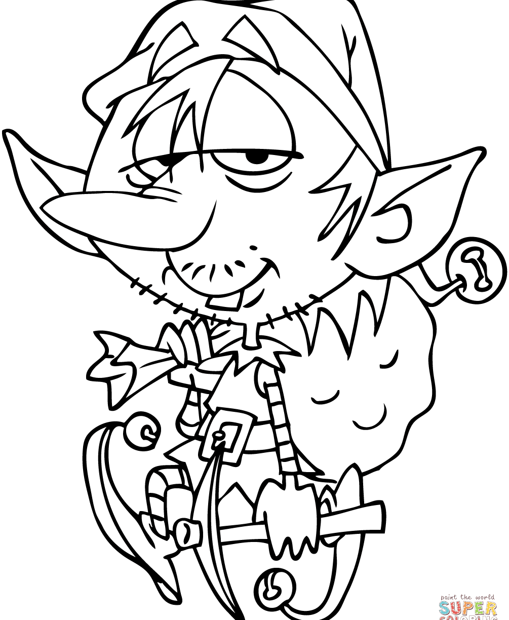 1005x1224 Elves Coloring Pages Singular For Kids Elf Gifts Toddlers