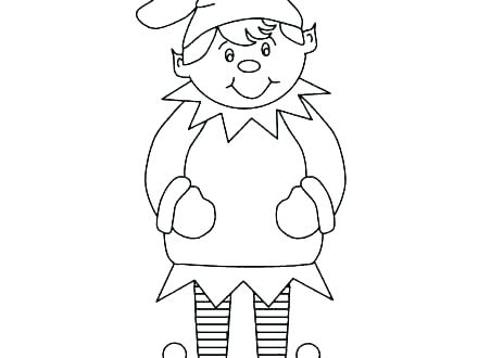 440x330 Christmas Elf Coloring Pages Workshop A Decorating From Elves