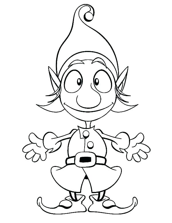 600x775 Elf On The Shelf Color Pages
