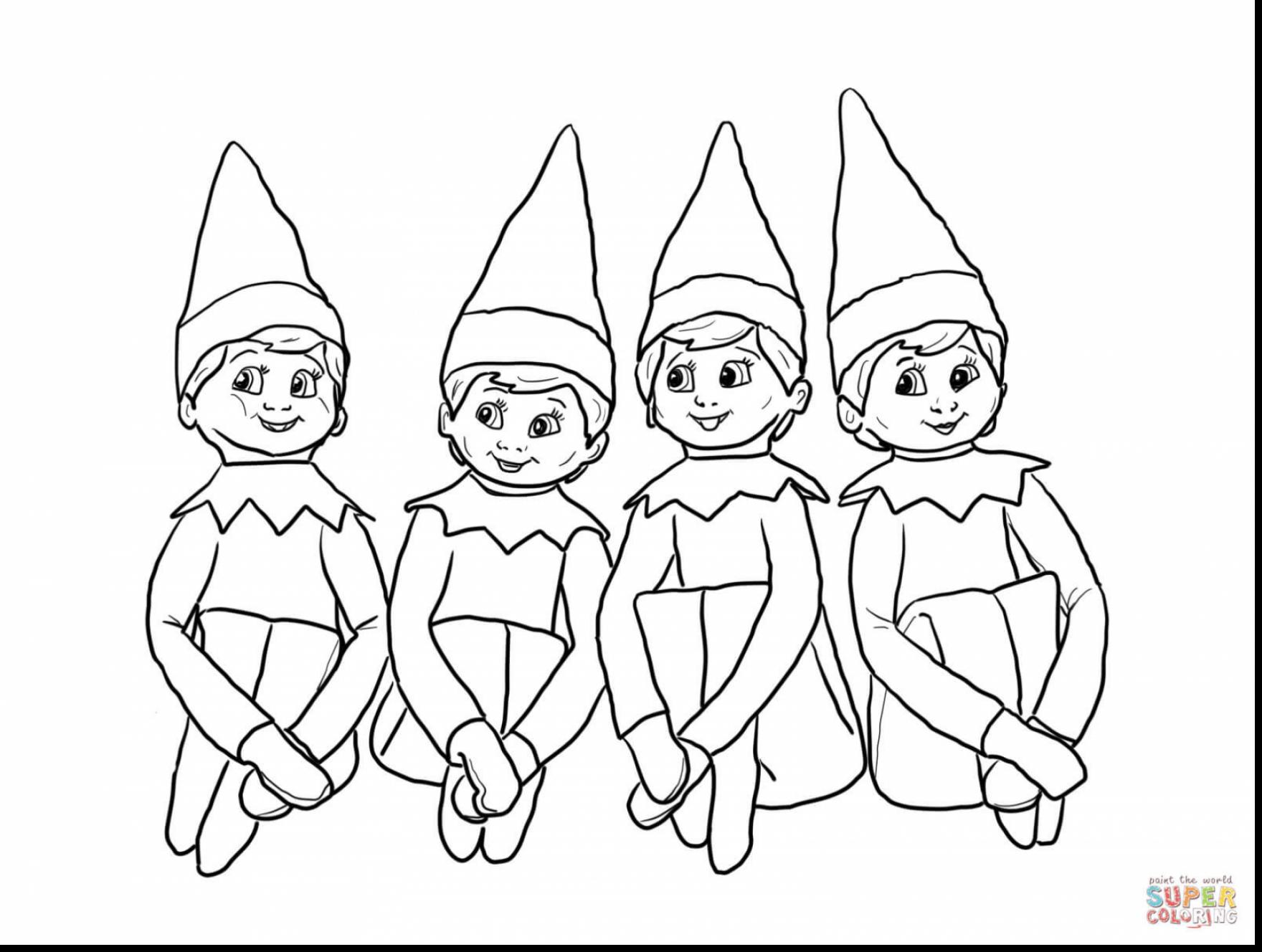 1760x1328 Coloring Pages Elf On The Shelf 6