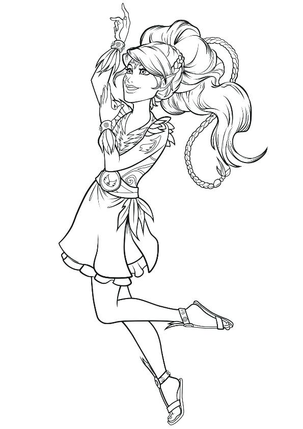 595x842 Elf Coloring Page Pages Shelf
