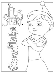 227x300 Elf On The Shelf Coloring Pages