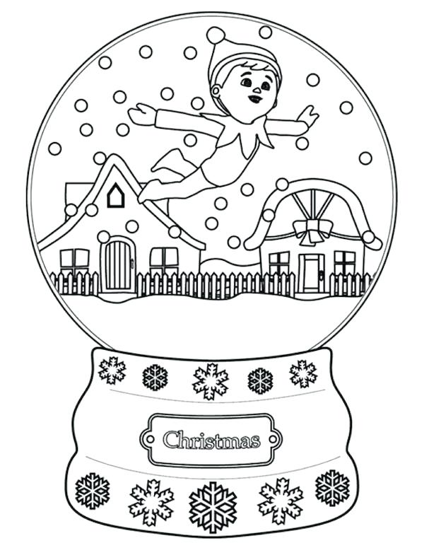 600x775 Christmas Elf Coloring Pages Free Elf On A Shelf Coloring Page