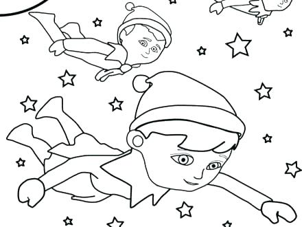 440x330 Elf On The Shelf Color Pages Stealth Elf Printable Coloring Pages