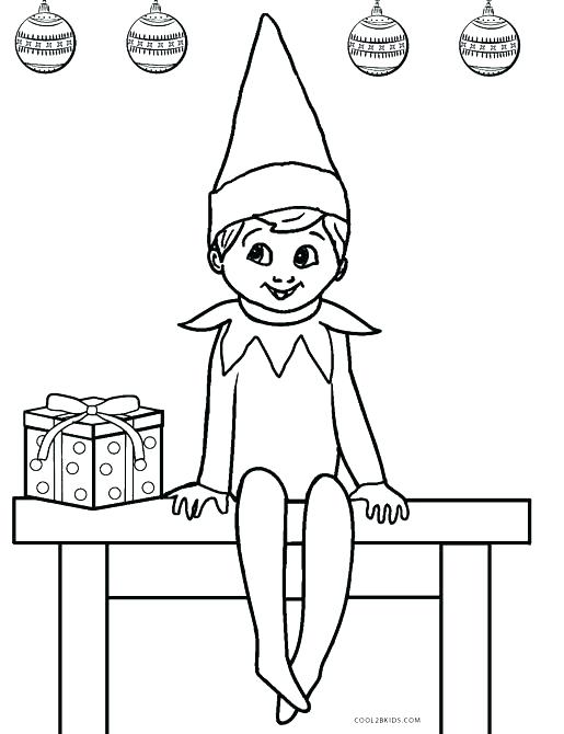 515x670 Elf On Shelf Coloring Page Elf Printable Coloring Pages On