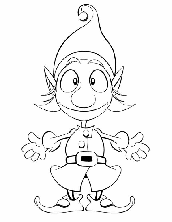 Elf On The Shelf Free Printable Coloring Pages