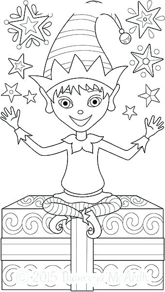 340x600 Elf On Shelf Coloring Pages Printable Coloring Book Elf On