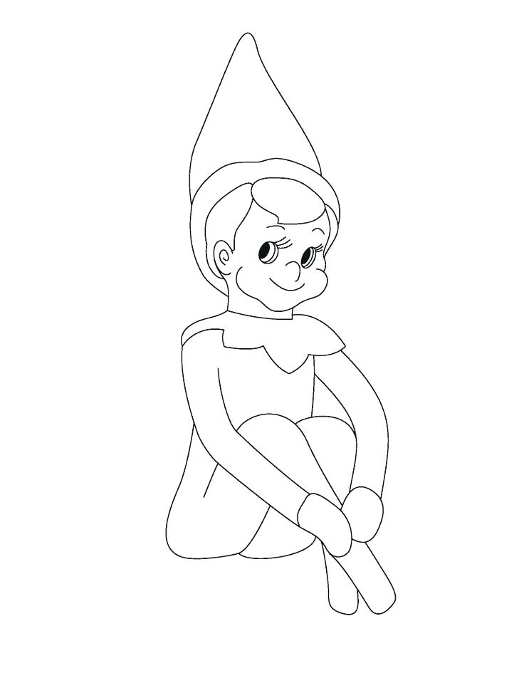 736x952 Elf On The Shelf Colouring Pages Printable Elves Coloring Pages